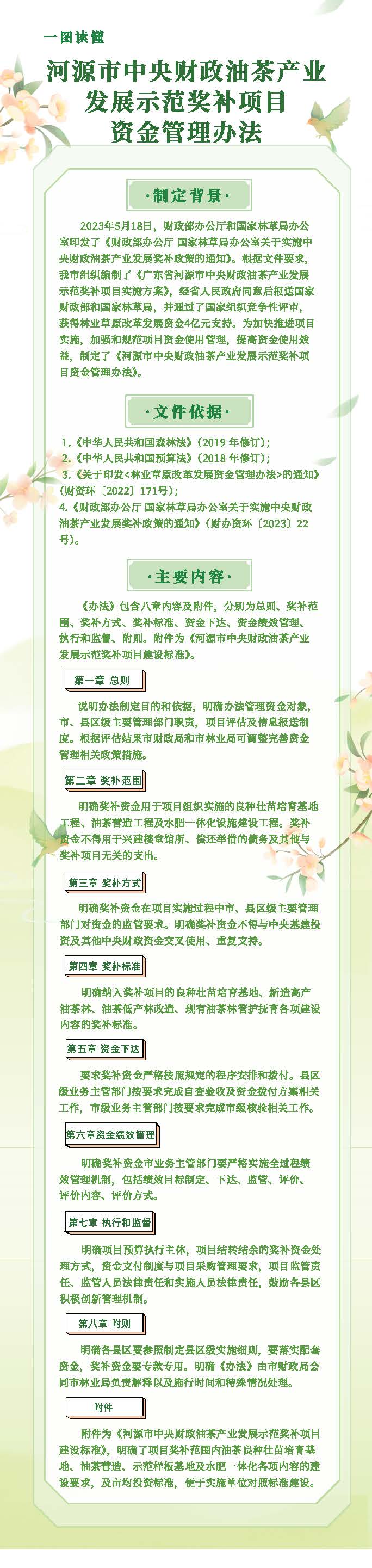 一图读懂《幸运飞艇(中国)开奖记录查询站
中央财政油茶产业发展示范奖补项目资金管理办法》.jpg